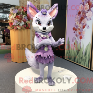 Lavender Fox mascot costume...