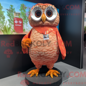 Maskottchenkostüm Peach Owl...