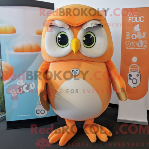 Peach Owl mascot costume...