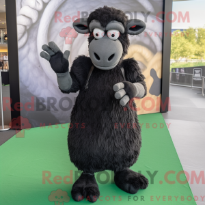 Black Ram mascot costume...