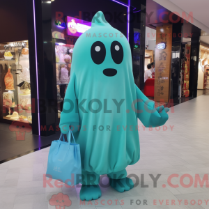Cyan Ghost Maskottchen...