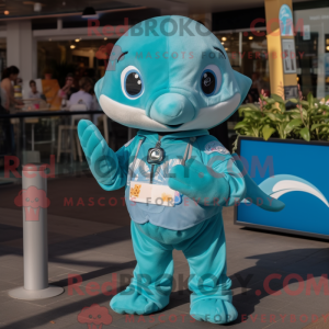 Figura de máscara de delfin...