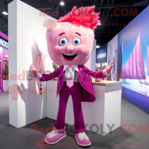 Magenta Tooth Fairy mascot...