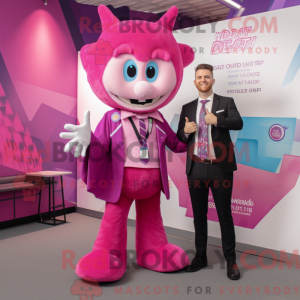 Magenta Zahnfee Maskottchen...
