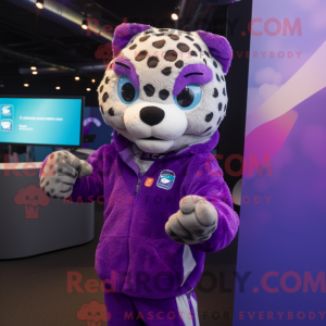 Lilla Leopard maskot...