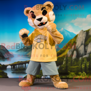 Gold Mountain Lion mascot...