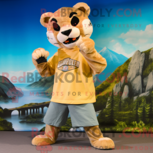 Gold Mountain Lion maskot...