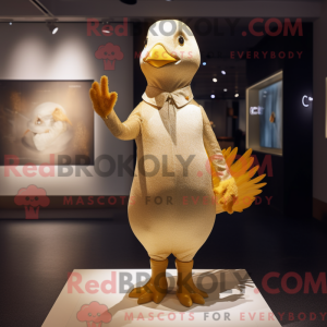 Gold Pigeon maskot...