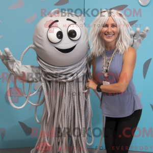 Sølv spaghetti maskot...