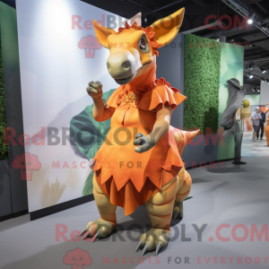 Oransje Triceratops máscara...