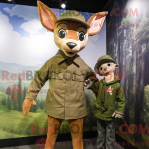 Olive Roe Deer mascot...