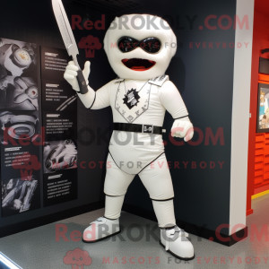 White Knife Thrower mascot...