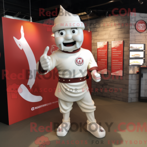 Hvid Knife Thrower maskot...