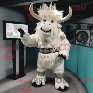 White Minotaur mascot...