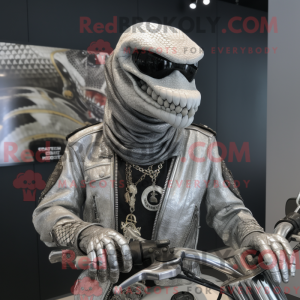 Sølv Python maskot kostume...