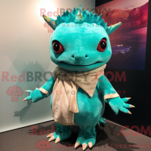 Turkis Axolotls maskot...