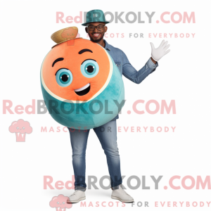Teal Grapefruit Maskottchen...