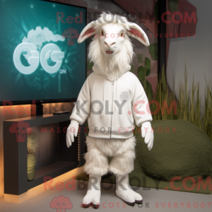 White Angora Goat mascot...