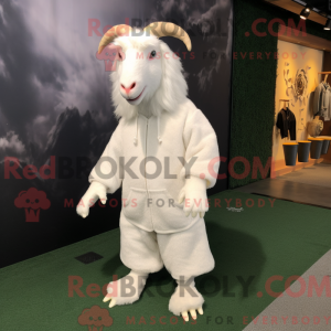 White Angora Goat mascot...