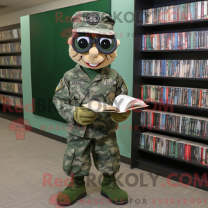 Gray Green Beret mascot...