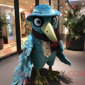 Ciano Archaeopteryx máscara...