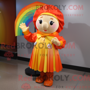 Orange Rainbow mascot...