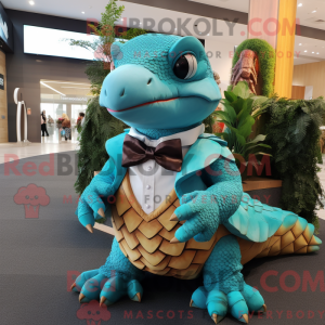Turquoise Pangolin mascot...