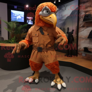 Rust Eagle-mascottekostuum...
