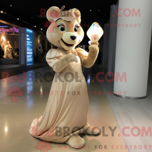 Beige Momentum mascot...