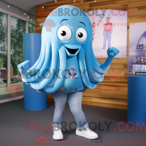 Blue Jellyfish mascot...