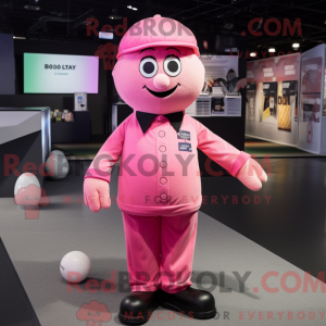 Roze Juggle-mascottekostuum...