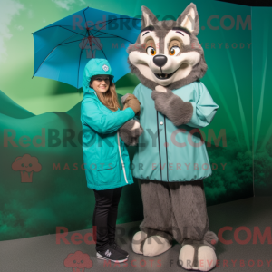 Wolf mascot costume...