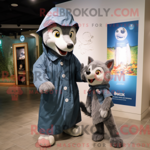 Wolf Maskottchen Kostüm...