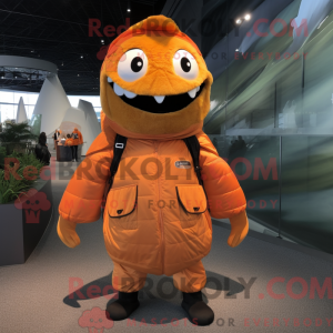 Orange Barracuda maskot...