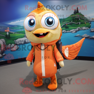 Orange Barracuda mascot...