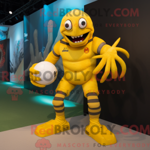 Yellow Spider mascot...