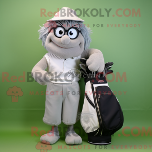 Gray Golf Bag mascot...