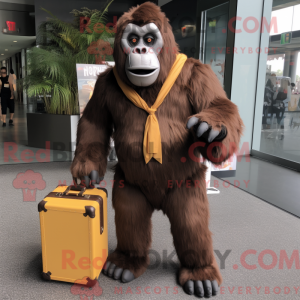 Brown Gorilla mascot...