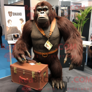Brown Gorilla mascot...