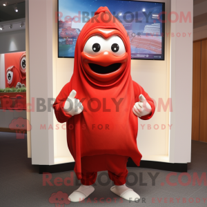 Red Oyster mascot costume...