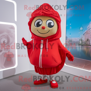 Red Oyster maskot kostume...