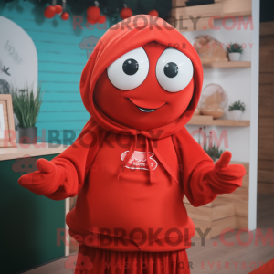 Red Oyster mascot costume...