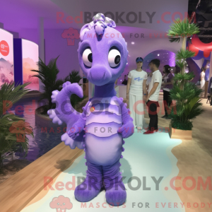 Lavender Seahorse mascot...