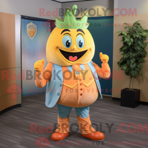 Postava maskota broskvového...