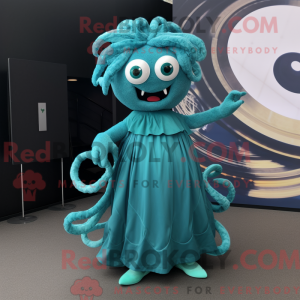 Mascot character of a Teal...