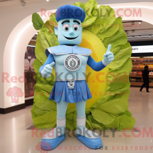 Mascot character of a Blue...