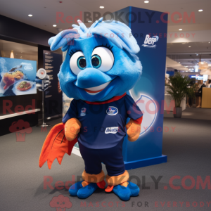 Mascot character of a Navy...