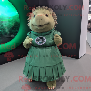 Mascot character of a Green...