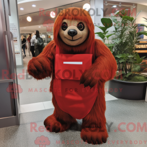 Mascot character of a Red...