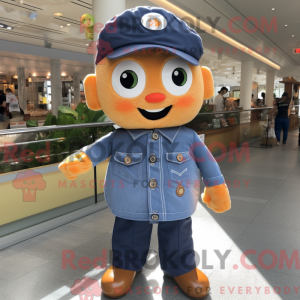 Mascot character of a Navy...